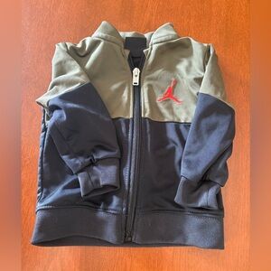 Jordan Olive and Black Jacket with Red Logo